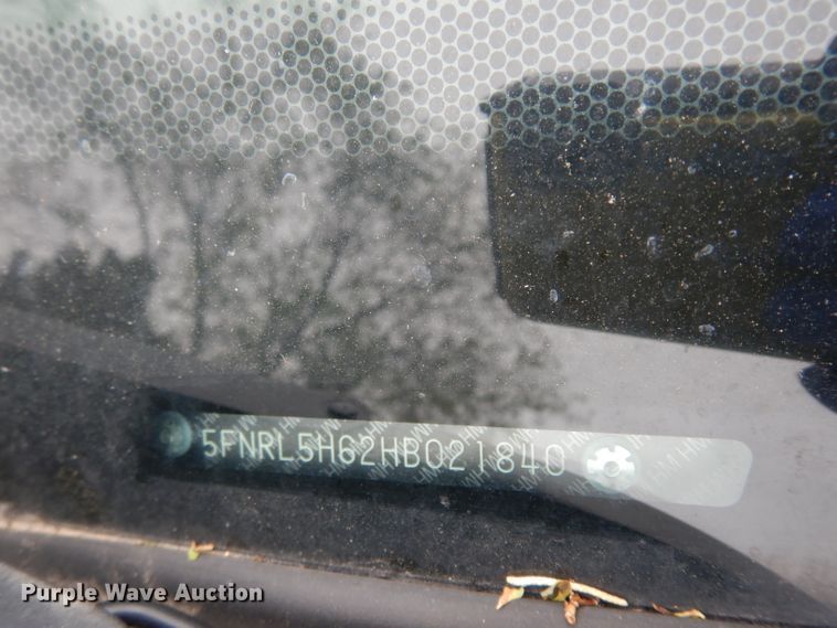 image for item DF4012 2017 Honda Odyssey  van