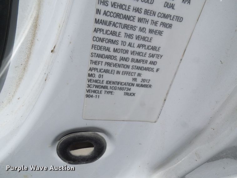 image for item DG2065 2012 Dodge Ram 5500  bucket truck