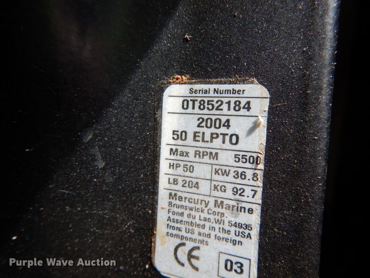 image for item DG6916 2004 Sun Tracker Bass Buggy 18  boat