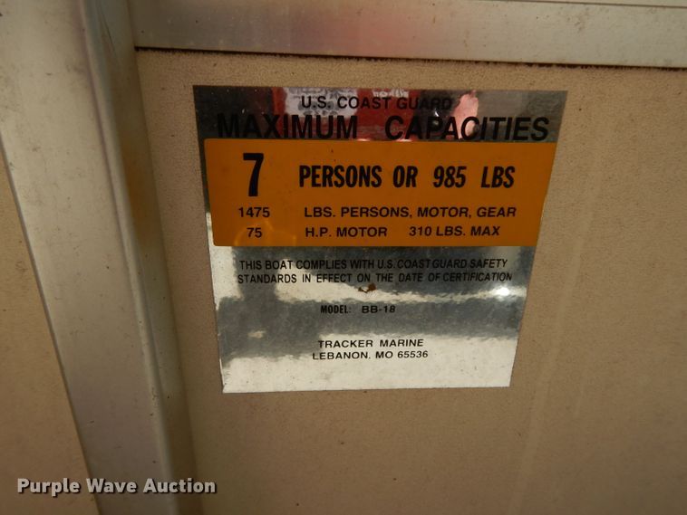 image for item DG6916 2004 Sun Tracker Bass Buggy 18  boat