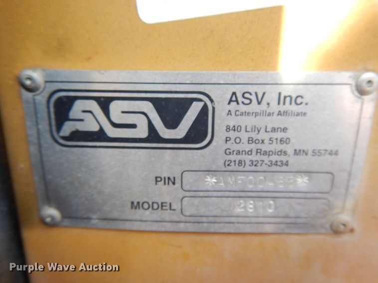 image for item DI7623 ASV 2810  tracked skid steer loader