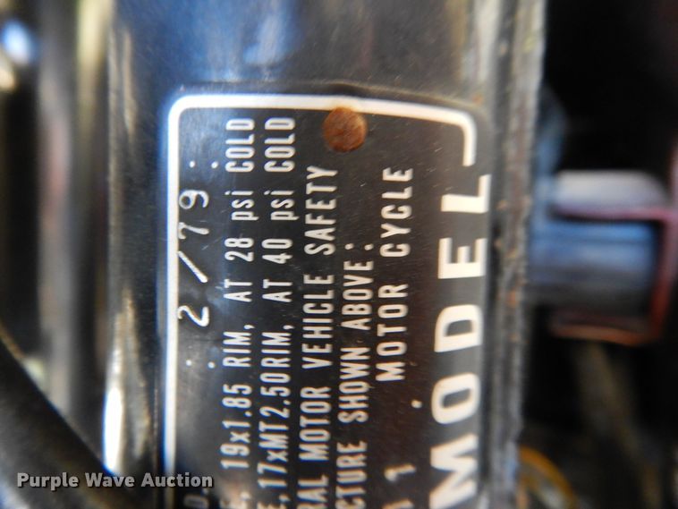 image for item DI7628 1979 Honda CB750K Limited motorcycle