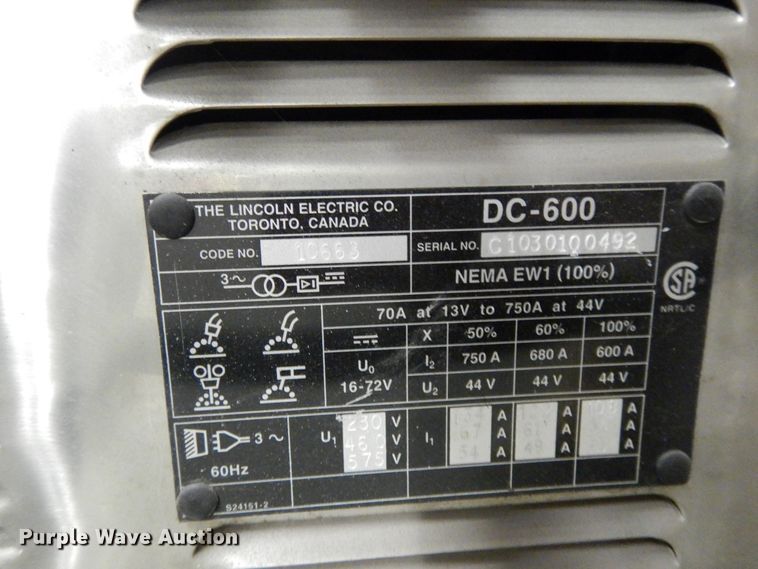 image for item DI7646 Red-d-arc DC600 welder