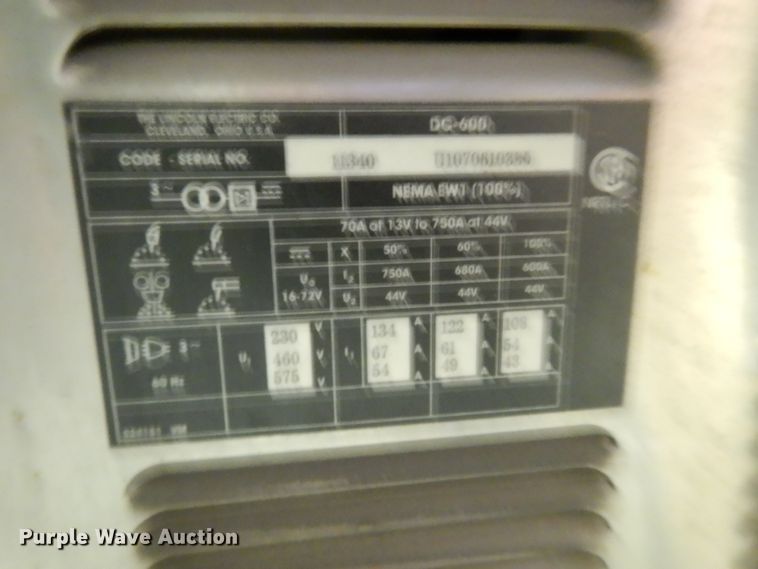 image for item DI7648 Red-d-arc DC600 welder