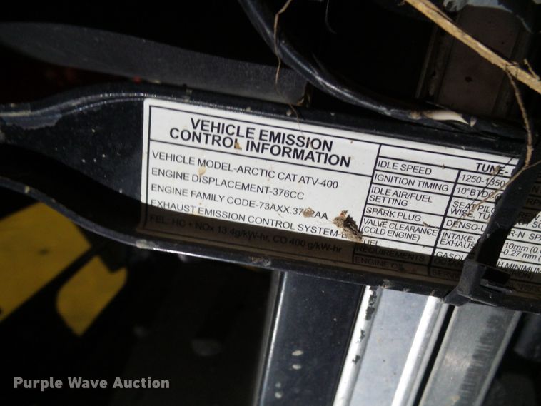 image for item EP9890 2007 Arctic Cat ATV400  ATV