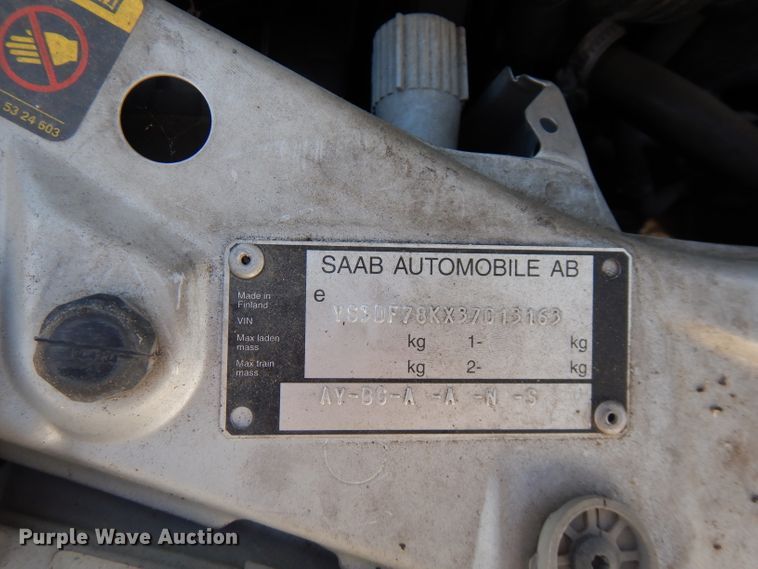 image for item FN9375 2003 Saab 9-3  convertible
