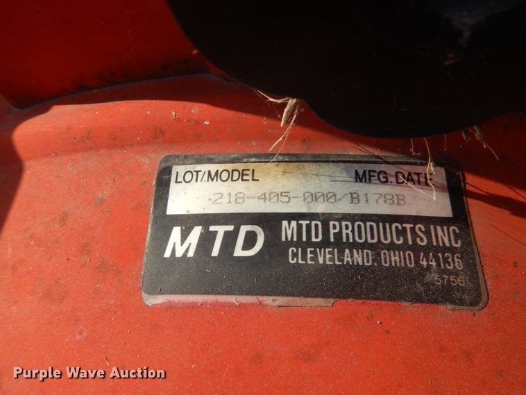 image for item FT9168 MTD tiller
