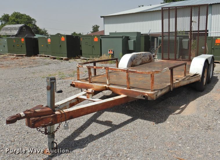 image for item GN9912 Shop built utility trailer