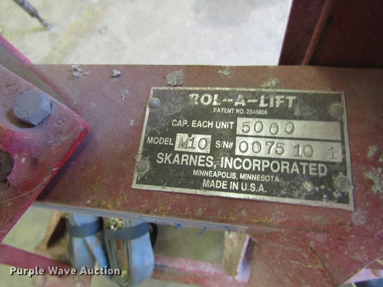 image for item GQ9110 (2) Rol-aLift M10 material handling lifts