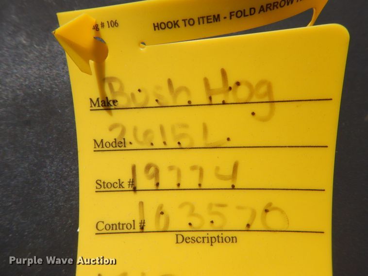 image for item GR9757 Bush Hog 2615L batwing rotary mower