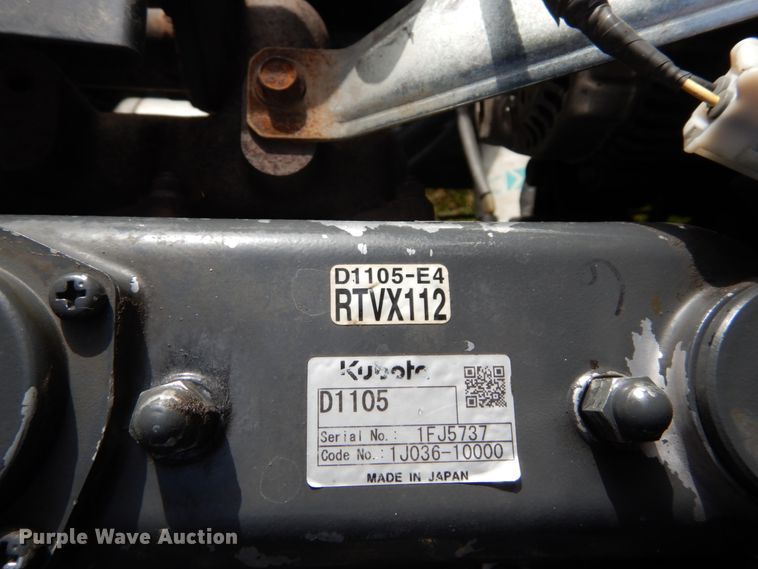 image for item GV9088 2015 Kubota X1120D  utility vehicle