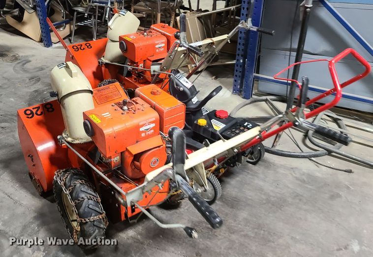 image for item GY9492 (3) snow blowers