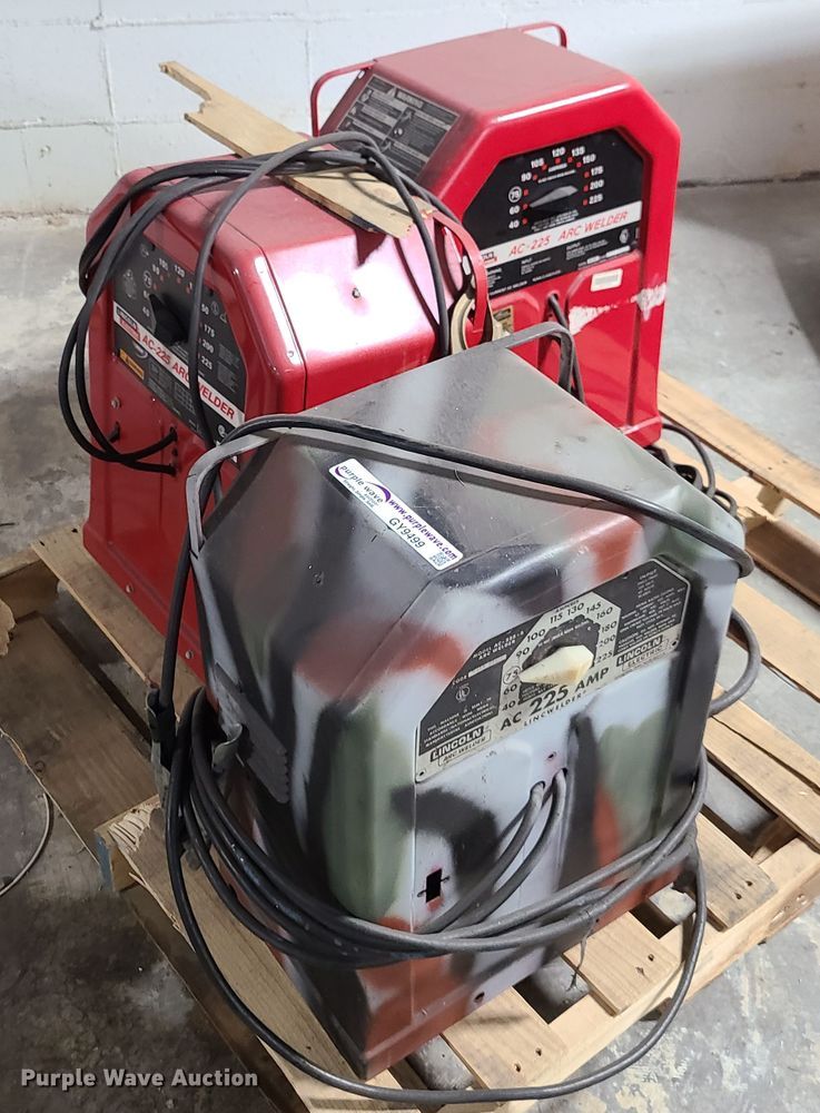 image for item GY9499 (3) Lincoln AC-225 arc welders
