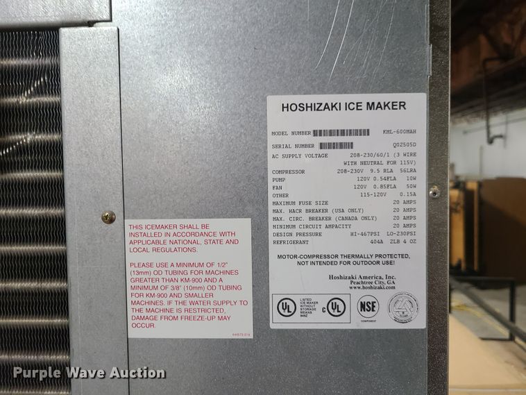 image for item GY9501 Hoshizaki KML-600MAH ice maker