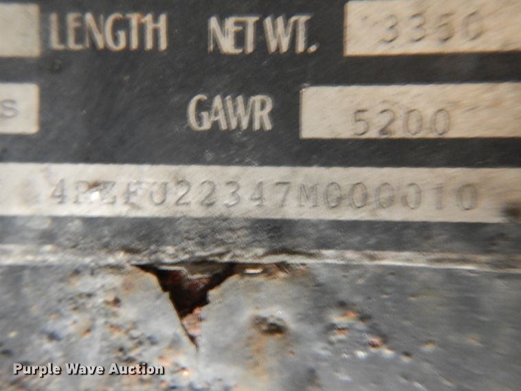 image for item HA9455 2007 Wesco utility trailer