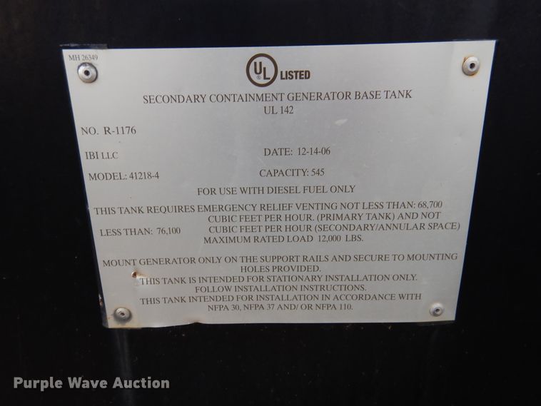 image for item HB9018 2007 MQ Power MQP100IV  generator