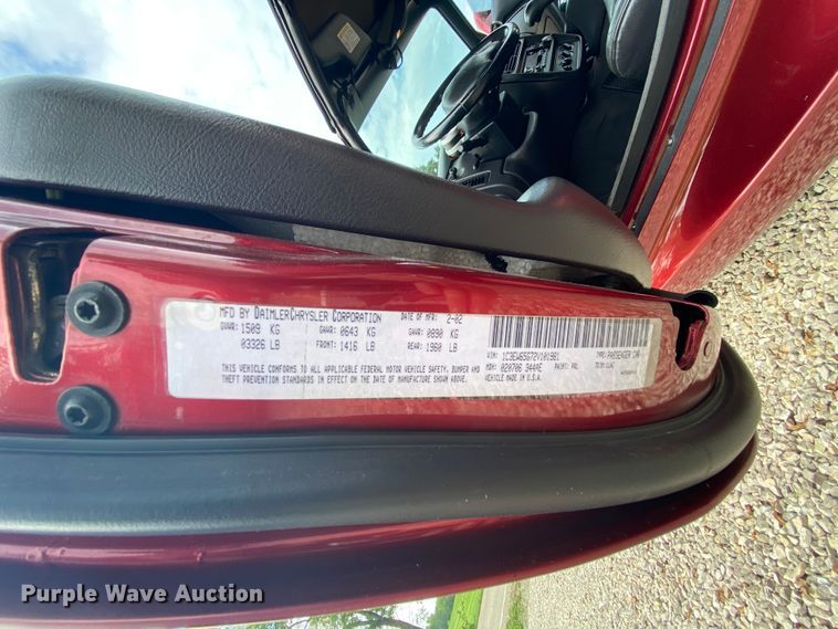 image for item HE9752 2002 Chrysler Prowler  convertible