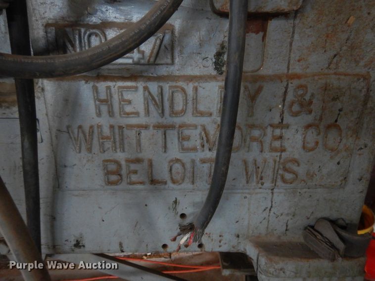 image for item HO9082 Hendley and Whittemore fly wheel metal shear