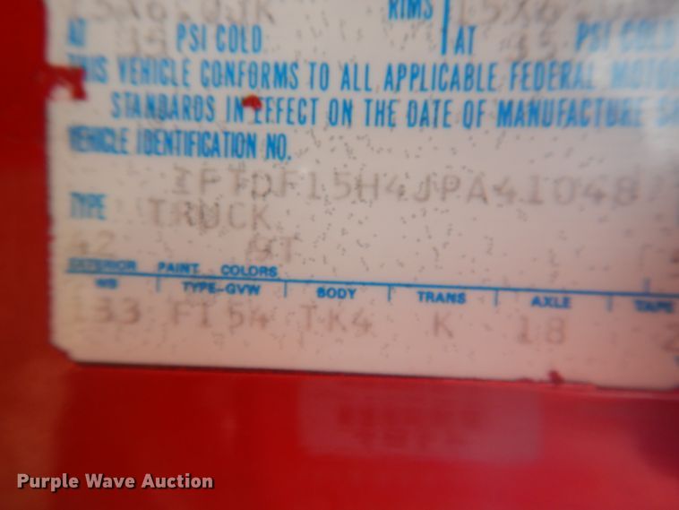 image for item HO9134 1988 Ford F150  pickup truck