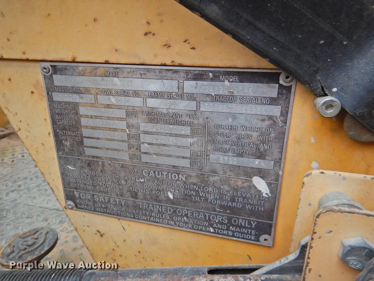 image for item HO9901 1989 John Deere 482C  forklift