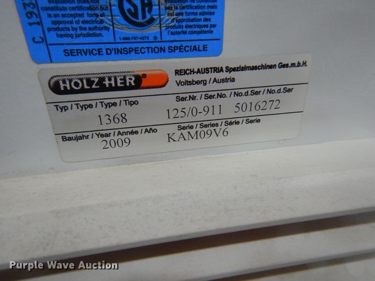 image for item HP9770 2009 Holzer Contriga 1368 edge bander