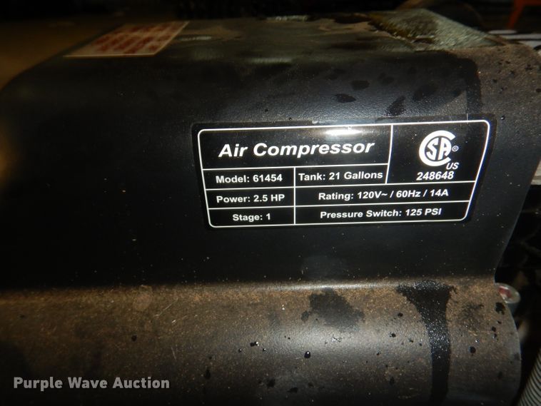 image for item HR9521 Central Pneumatic 61454  air compressor