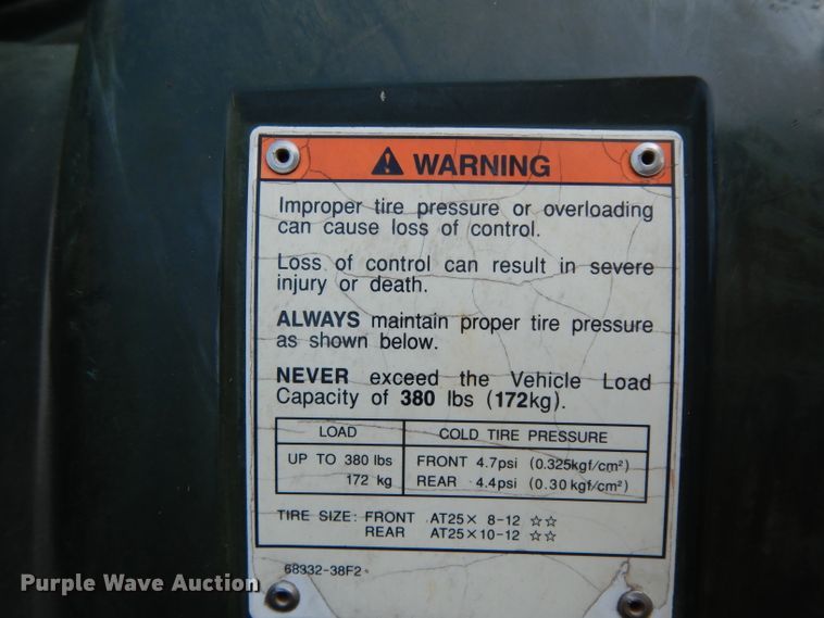 image for item HR9522 2005 Suzuki Eiger QuadRunner  ATV