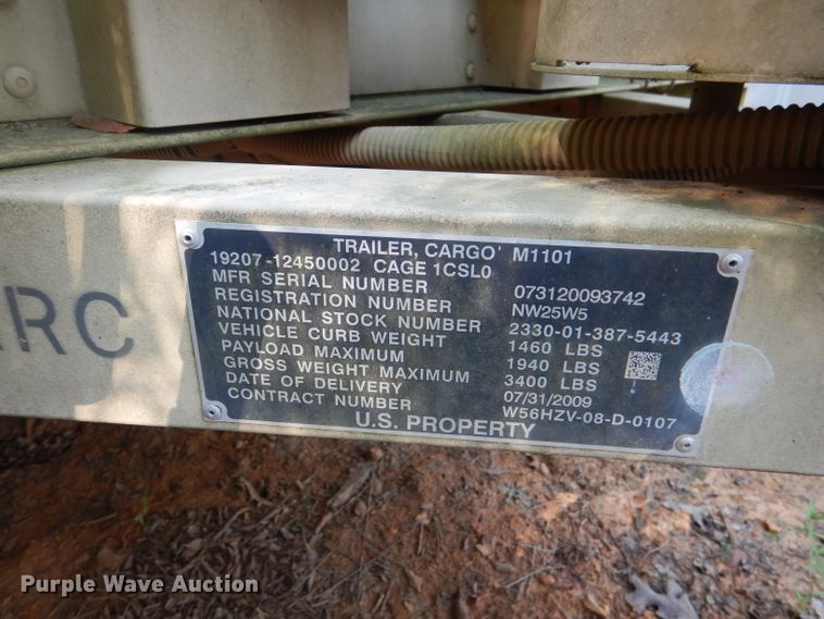 image for item HR9539 2009 cargo trailer