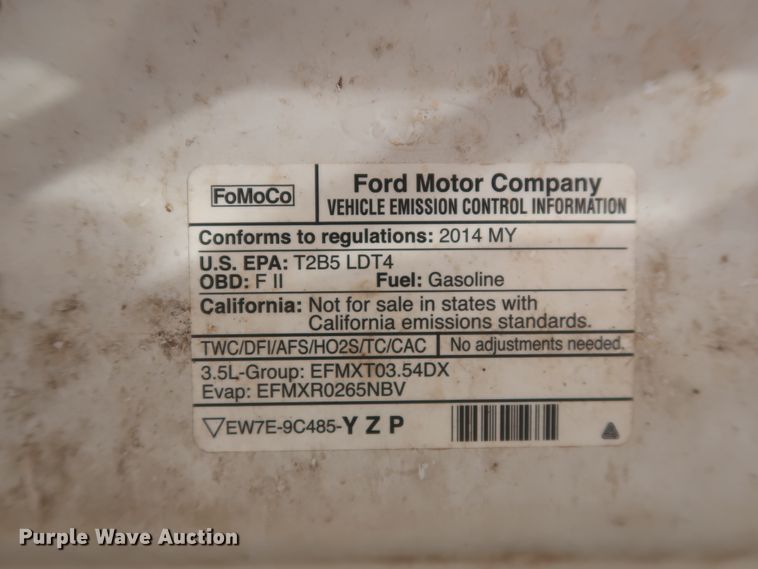 image for item HT9678 2014 Ford F150 XLT  SuperCrew pickup truck