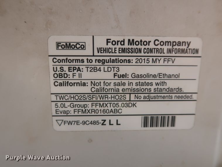 image for item HT9685 2015 Ford F150 XLT  SuperCab pickup truck