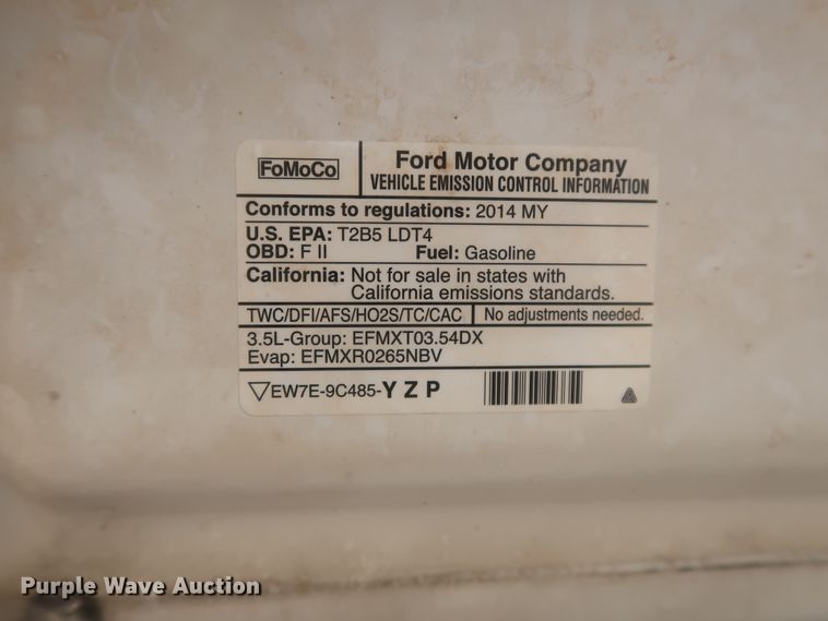 image for item HT9716 2014 Ford F150 XLT  SuperCab pickup truck