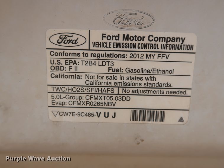 image for item HT9718 2012 Ford F150 XLT  SuperCab pickup truck