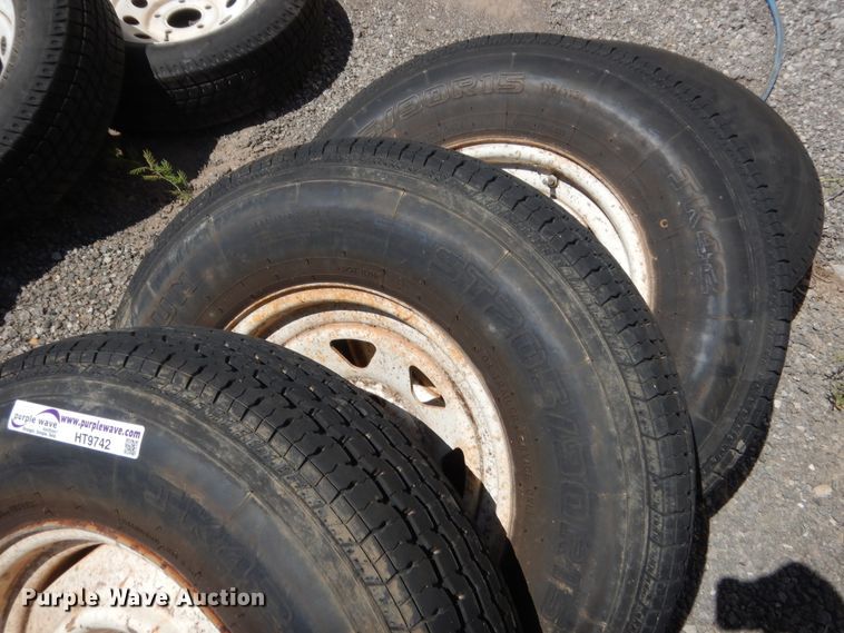 image for item HT9742 (4) 205/90R15 tires and wheels