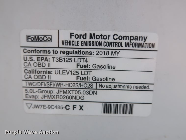 image for item HT9748 2018 Ford F150 XL  pickup truck