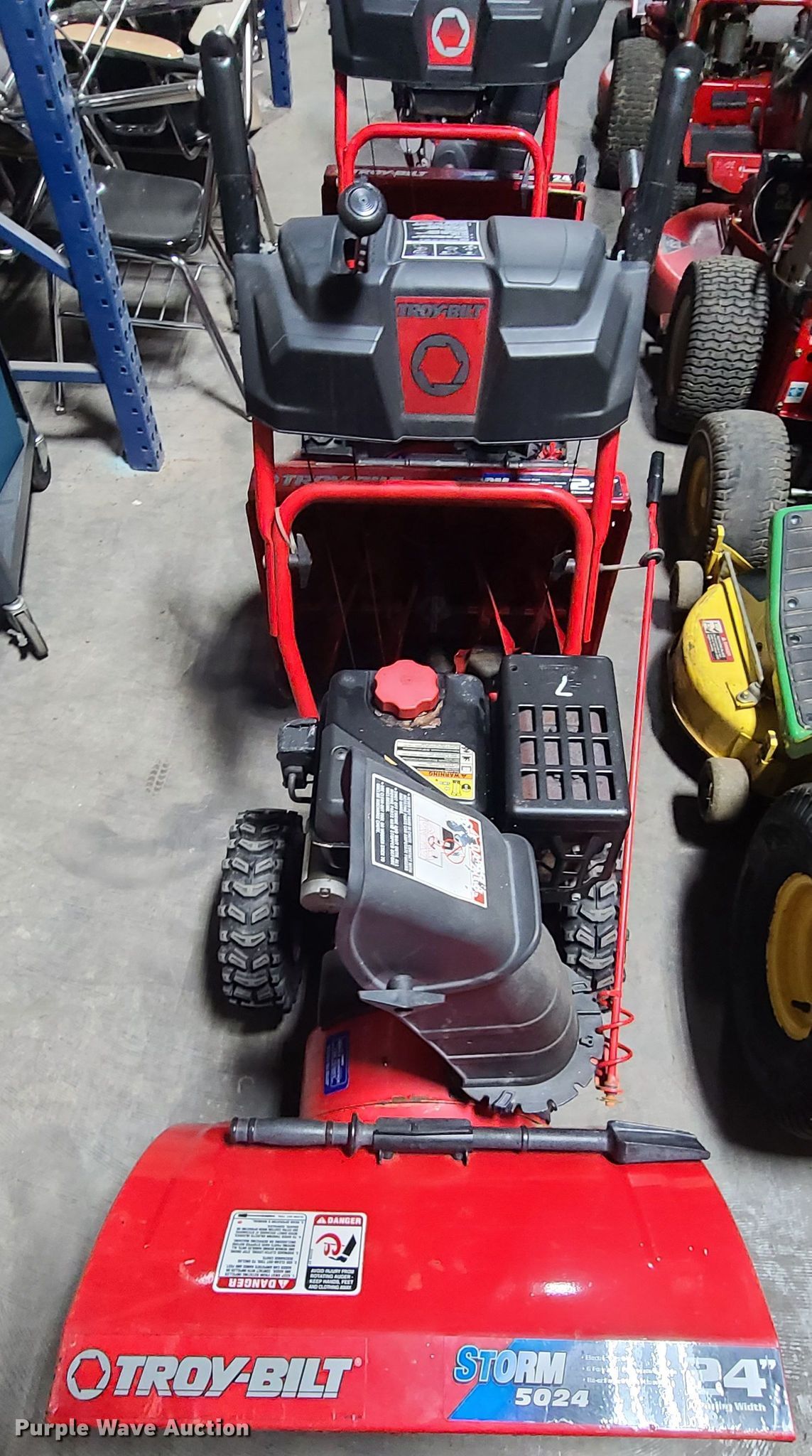 (3) TroyBilt Storm 5024 snow blowers in Raytown, MO Item GY9493 sold
