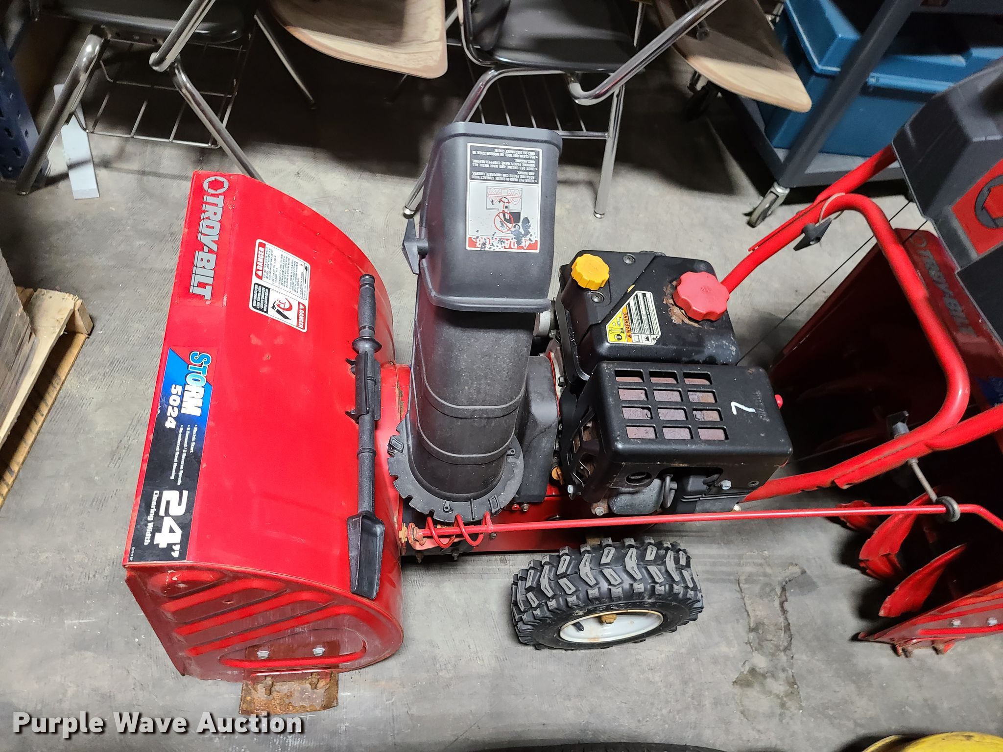 (3) TroyBilt Storm 5024 snow blowers in Raytown, MO Item GY9493 sold
