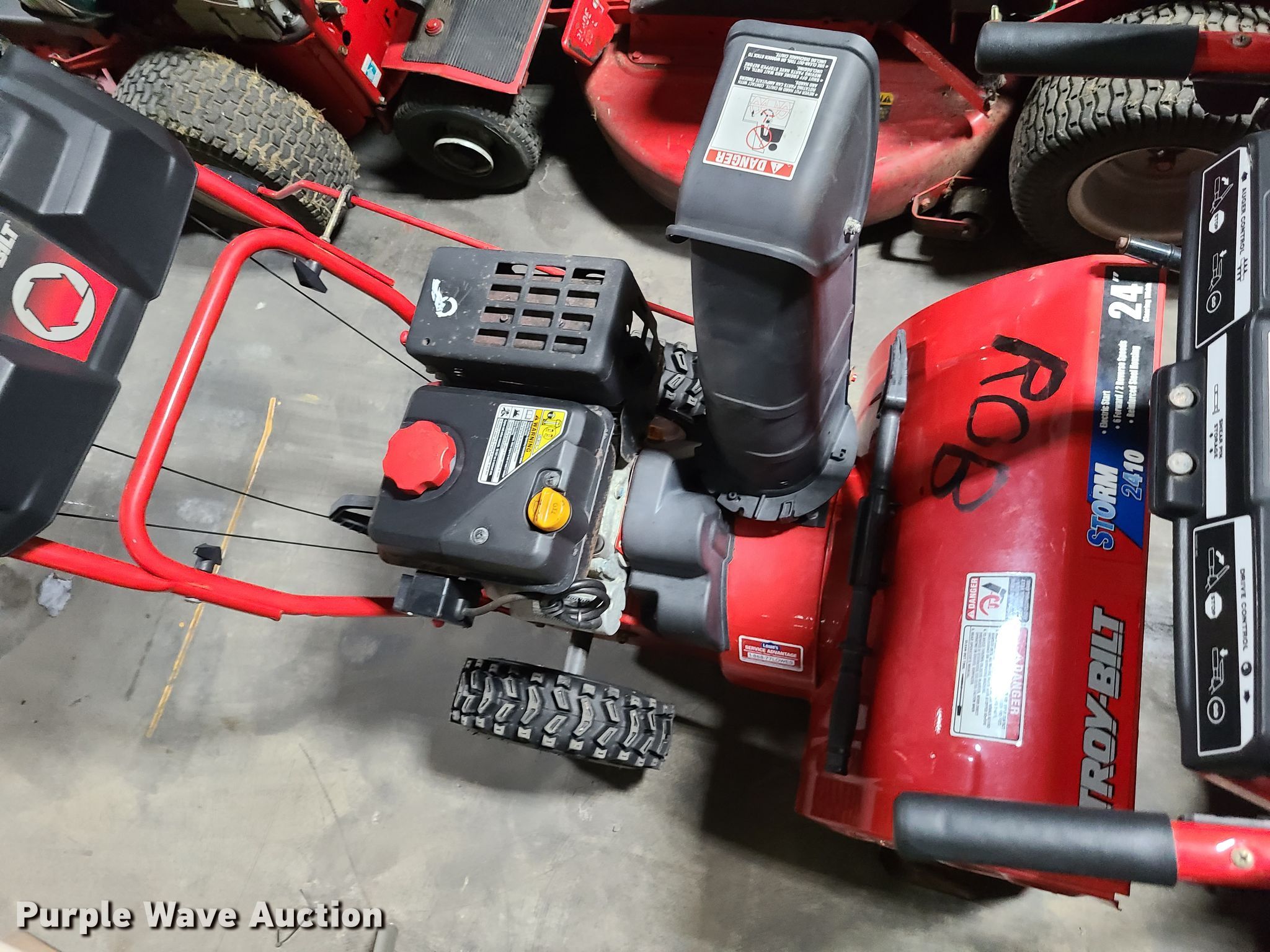 (3) TroyBilt Storm 5024 snow blowers in Raytown, MO Item GY9493 sold