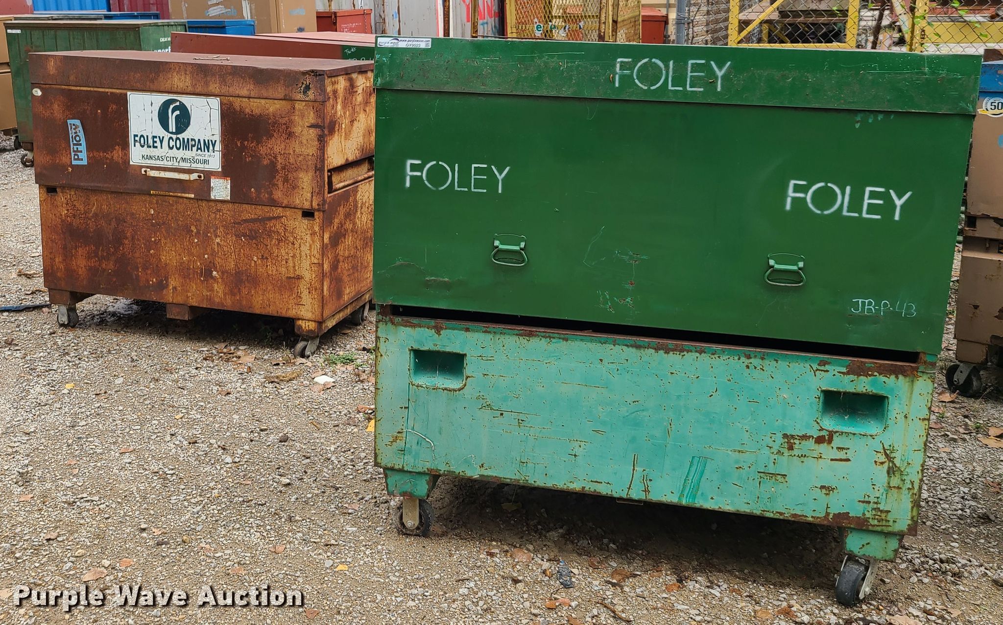 (6) job boxes in Kansas City, MO Item GY9523 sold Purple Wave