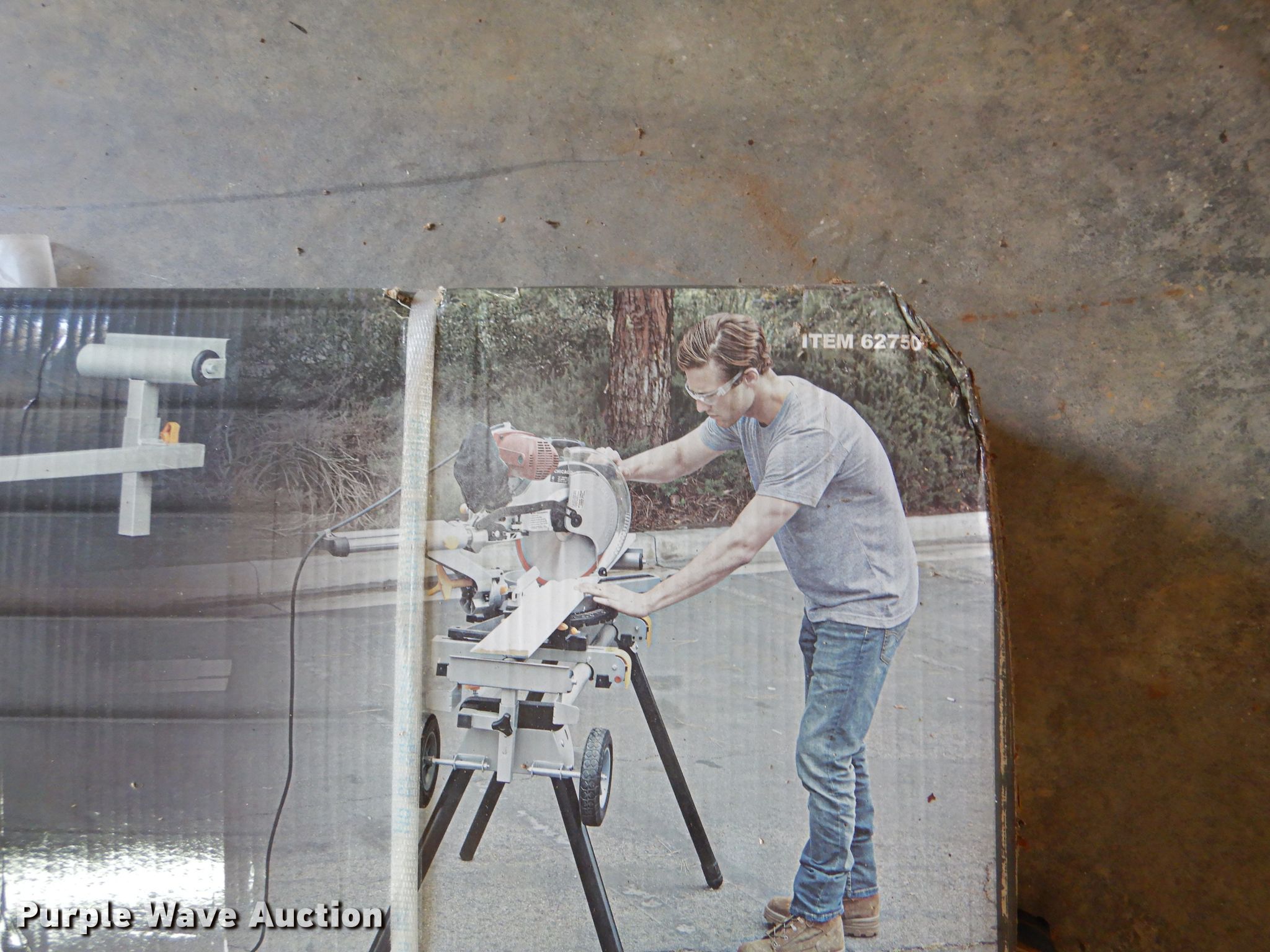 Chicago Electric miter saw stand in Jefferson, TX Item HR9536 sold Purple Wave