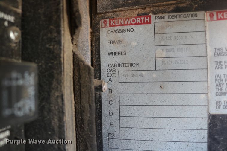 image for item DD6142 1995 Kenworth T800  box truck with mixing system