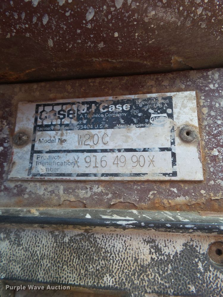 image for item DF0880 1987 Case W20C  wheel loader