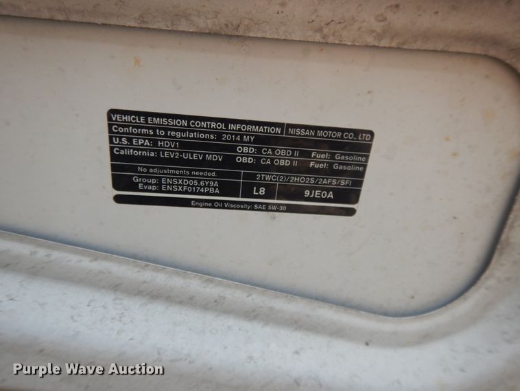 image for item DF5306 2014 Nissan NV2500  van