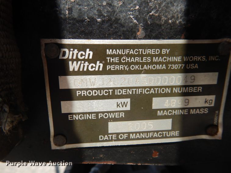 image for item DG1463 2005 Ditch Witch JT2020 Mach 1  directional boring unit