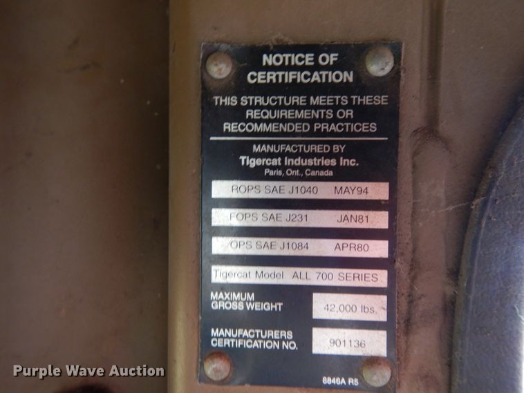 image for item DG6996 2005 Tigercat 724D feller buncher