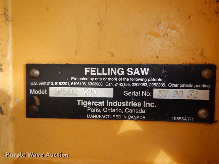 image for item DG6996 2005 Tigercat 724D feller buncher