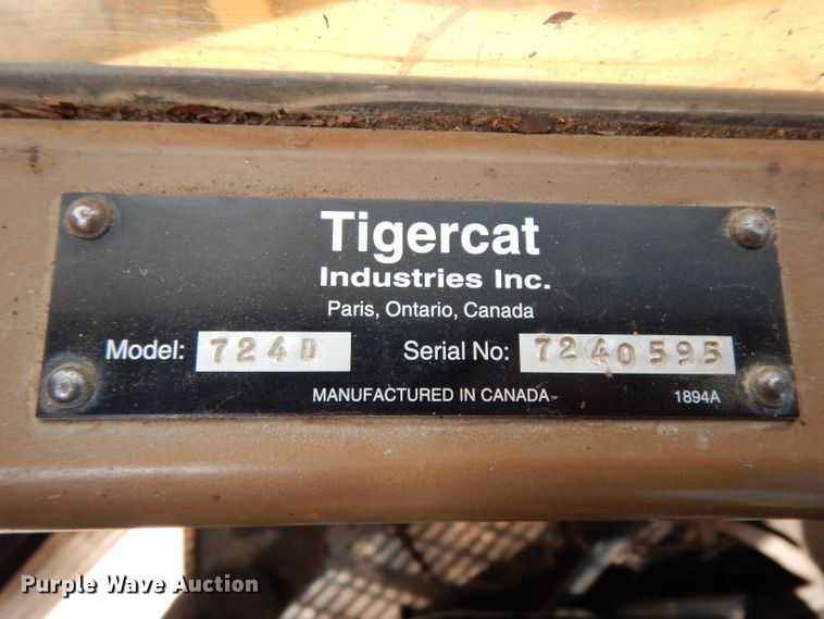 image for item DG6996 2005 Tigercat 724D feller buncher