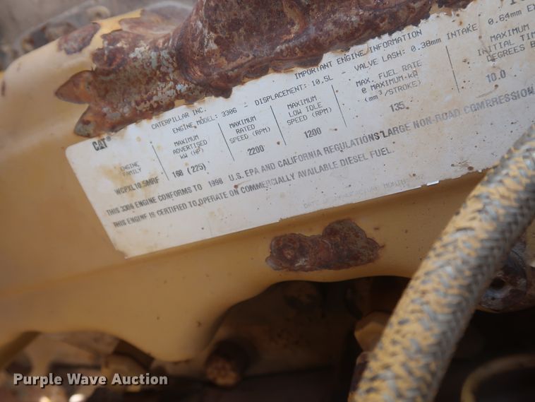 image for item DH0978 1998 Caterpillar 140H VHP  motor grader