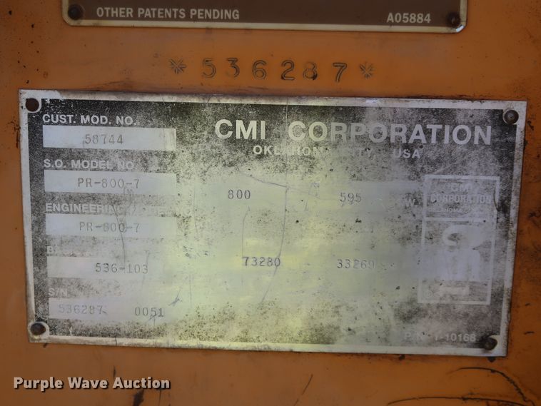image for item DH0982 2000 CMI PR-800-7  Roto-Mill pavement profiler