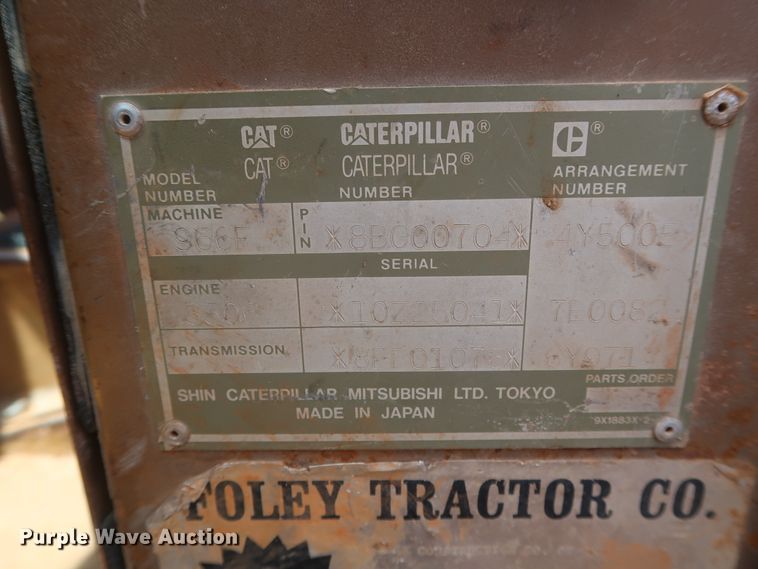 image for item DH0983 1991 Caterpillar 966F  wheel loader