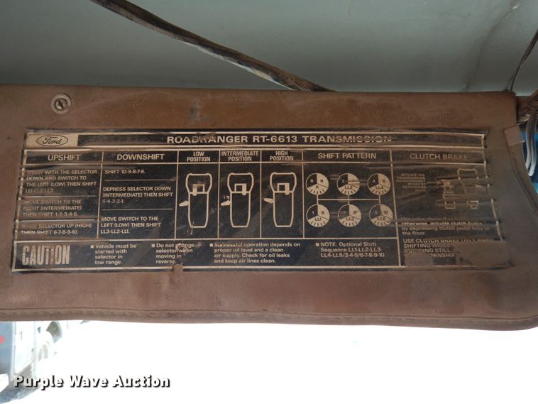 image for item DH6598 1989 Ford L8000  dump truck